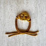 Bean bracelet gold large