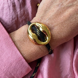 Bean bracelet gold medium