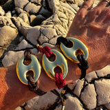 Bean bracelet gold large