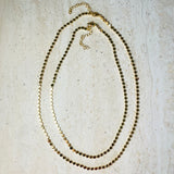 Disco necklace gold