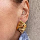 Whipped cream earrings
