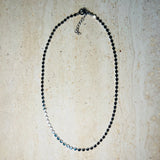 Disco necklace silver