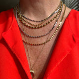 Disco necklace gold
