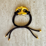 Bean bracelet gold large