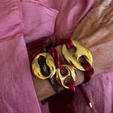 Bean bracelet gold medium