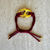 Bean bracelet gold large
