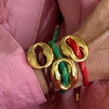 Bean bracelet gold medium