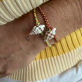 Shell crush bracelet