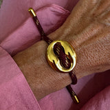 Bean bracelet gold medium