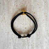 Bean bracelet gold men