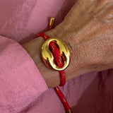 Bean bracelet gold medium
