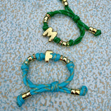 Initial bracelet green
