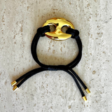 Bean bracelet gold large