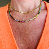 Rainbow heart necklace