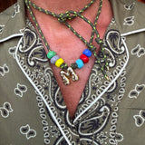 Initial necklace matcha