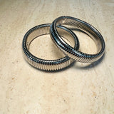 Cobra bracelet set silver