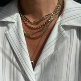 Chain necklace goldplated stainless steel