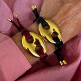 Bean bracelet gold large
