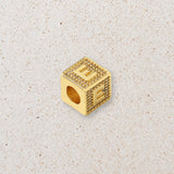 Block letter charm