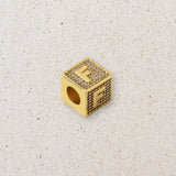 Block letter charm