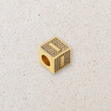 Block letter charm