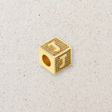 Block letter charm