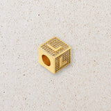 Block letter charm