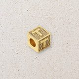 Block letter charm